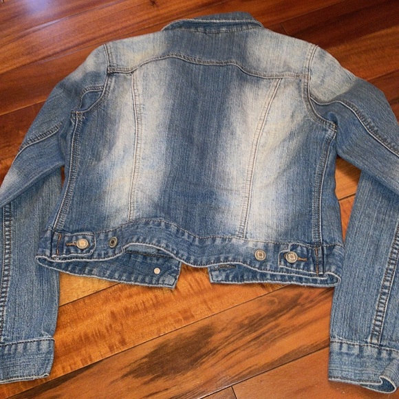 Almost Famous Womens Medium Denim Jean Jacket - Picture 3 of 4